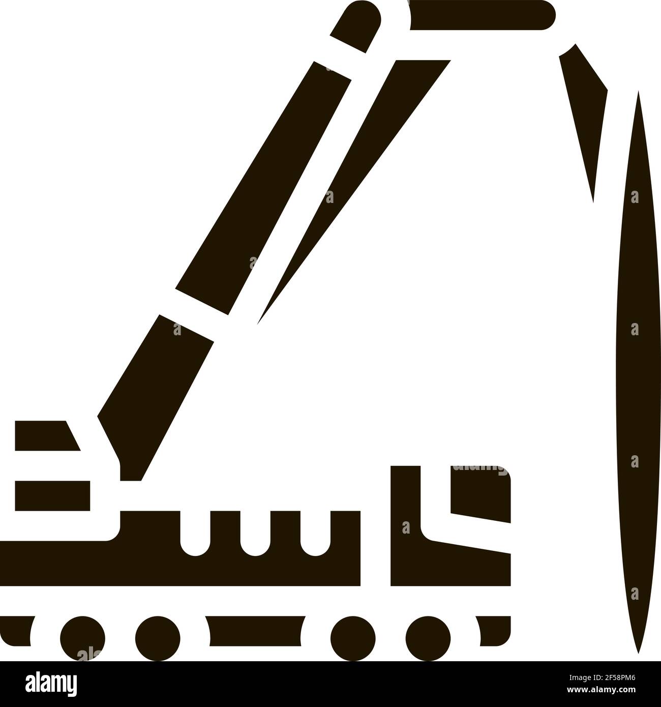 Crane truck mounted Stock Vector Images - Alamy