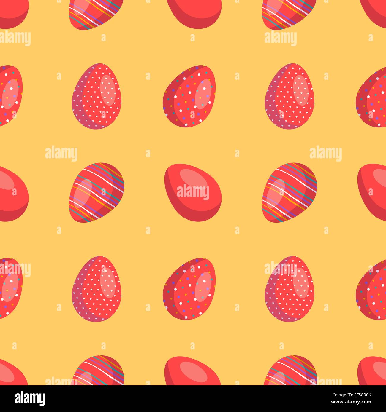 Happy Easter seamless pattern with eggs Stock Vector Image & Art - Alamy