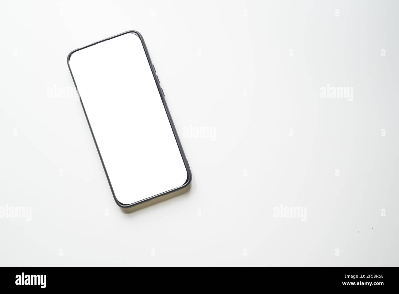 User interface, two rotated mobile phone mockups for user experience ...
