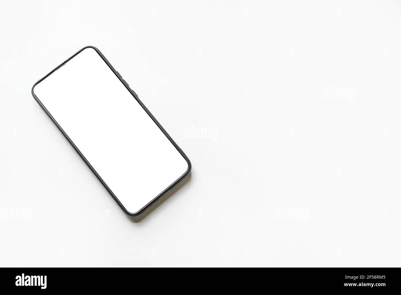 User interface, two rotated mobile phone mockups for user experience ...