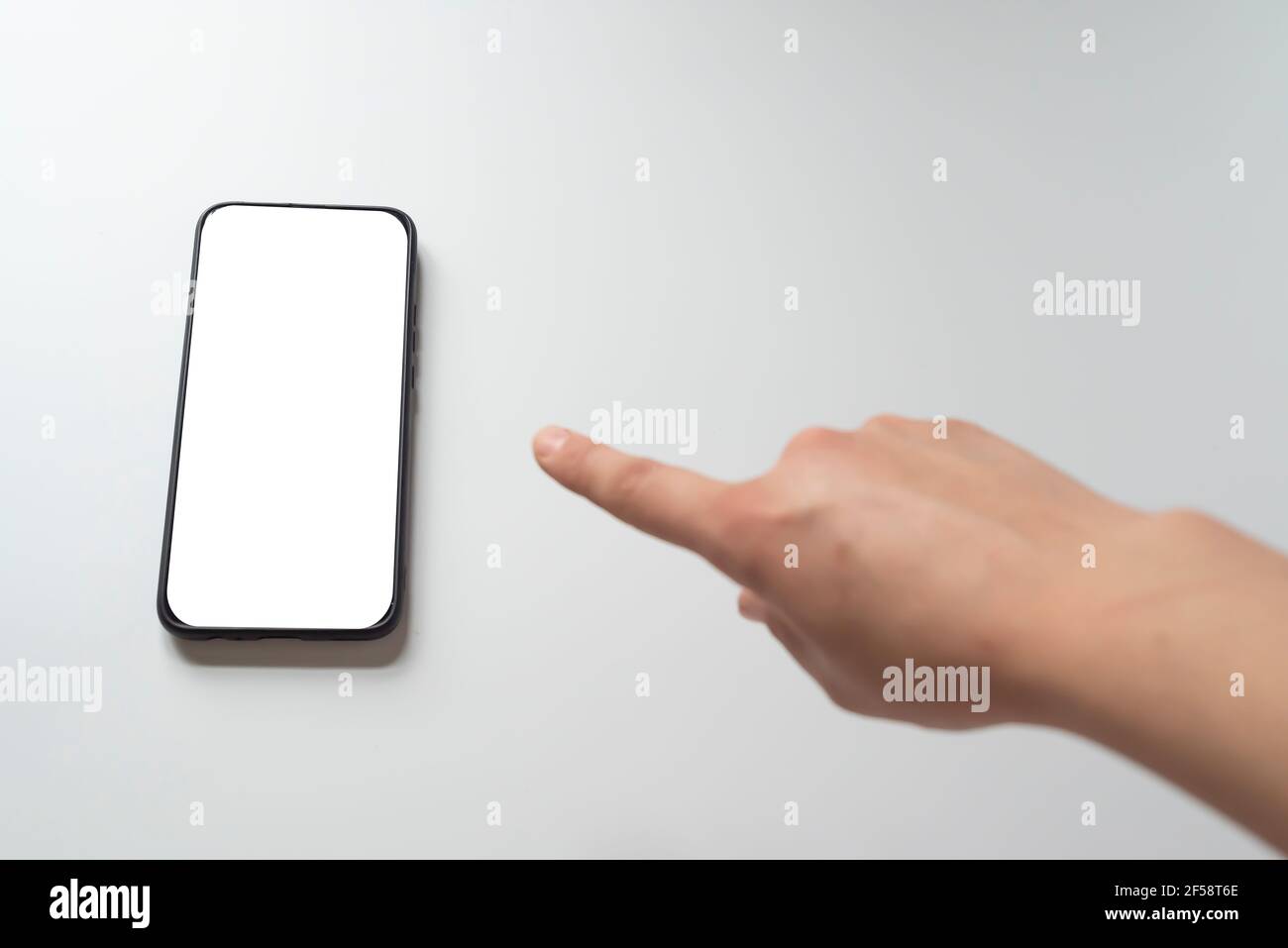 User interface, two rotated mobile phone mockups for user experience ...