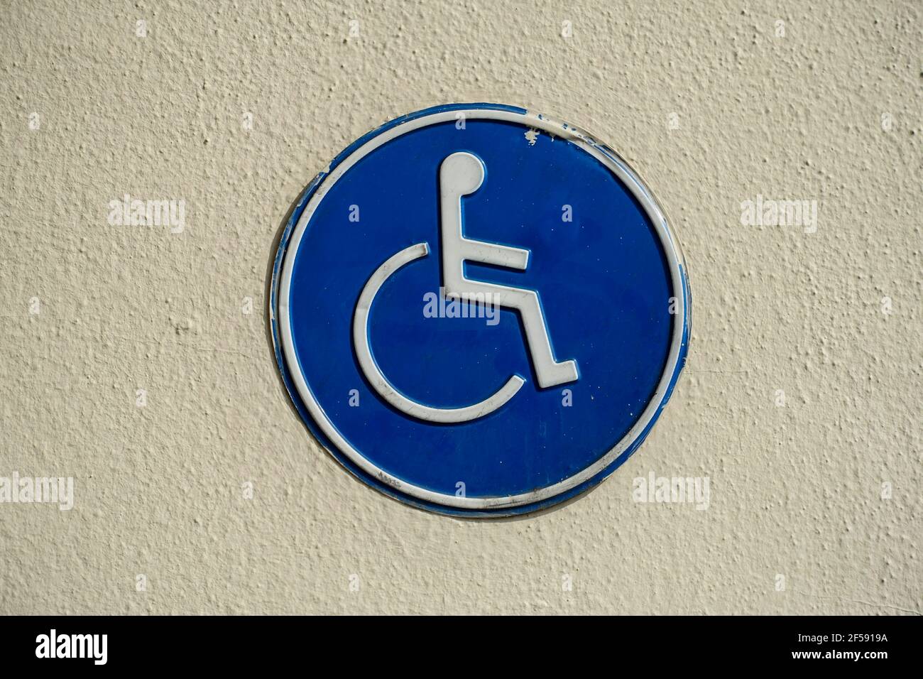 Entrance for persons in wheelchair, Berlin Stock Photo