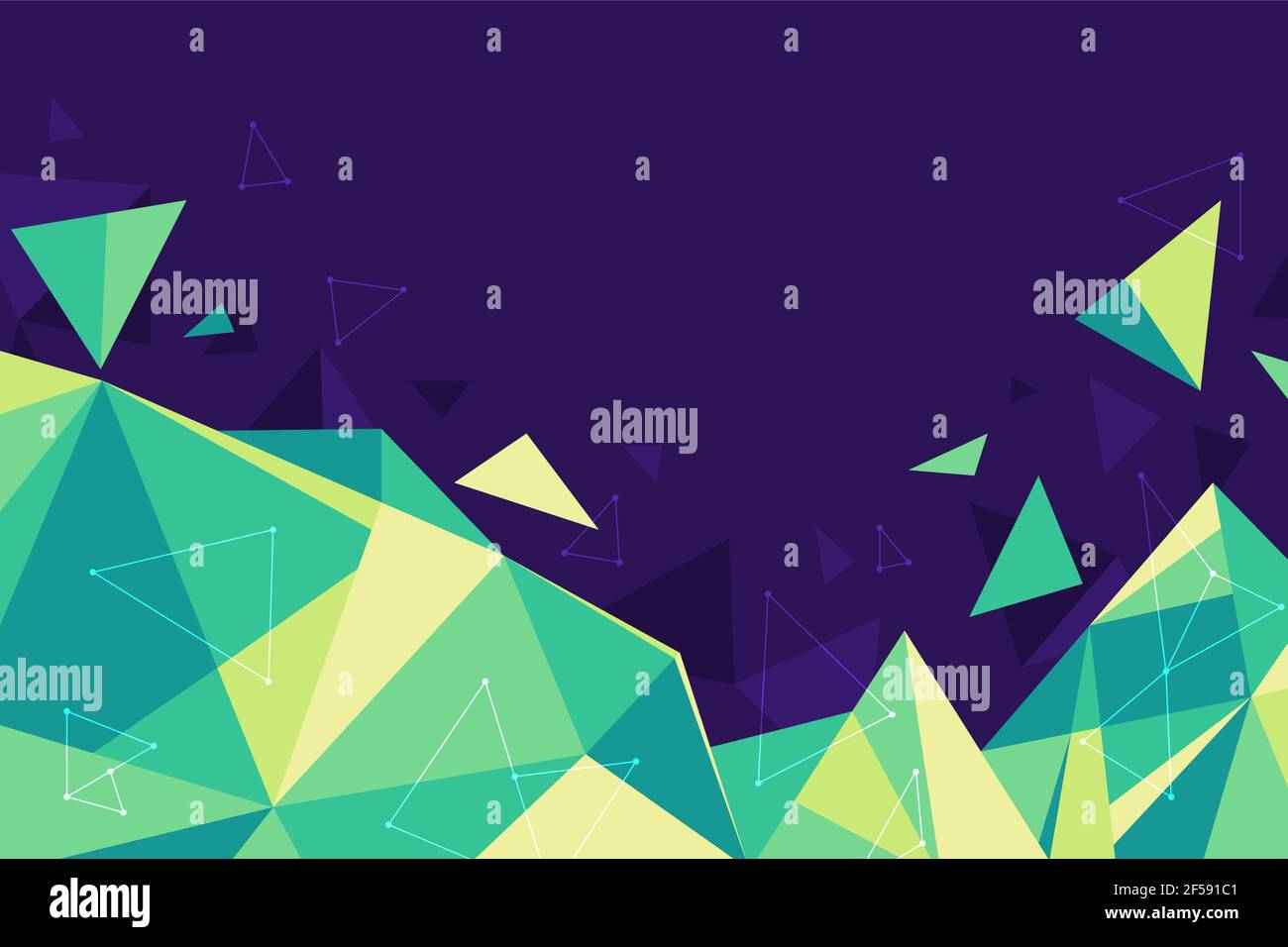 Flat design polygonal background Vector illustration Stock Vector Image ...