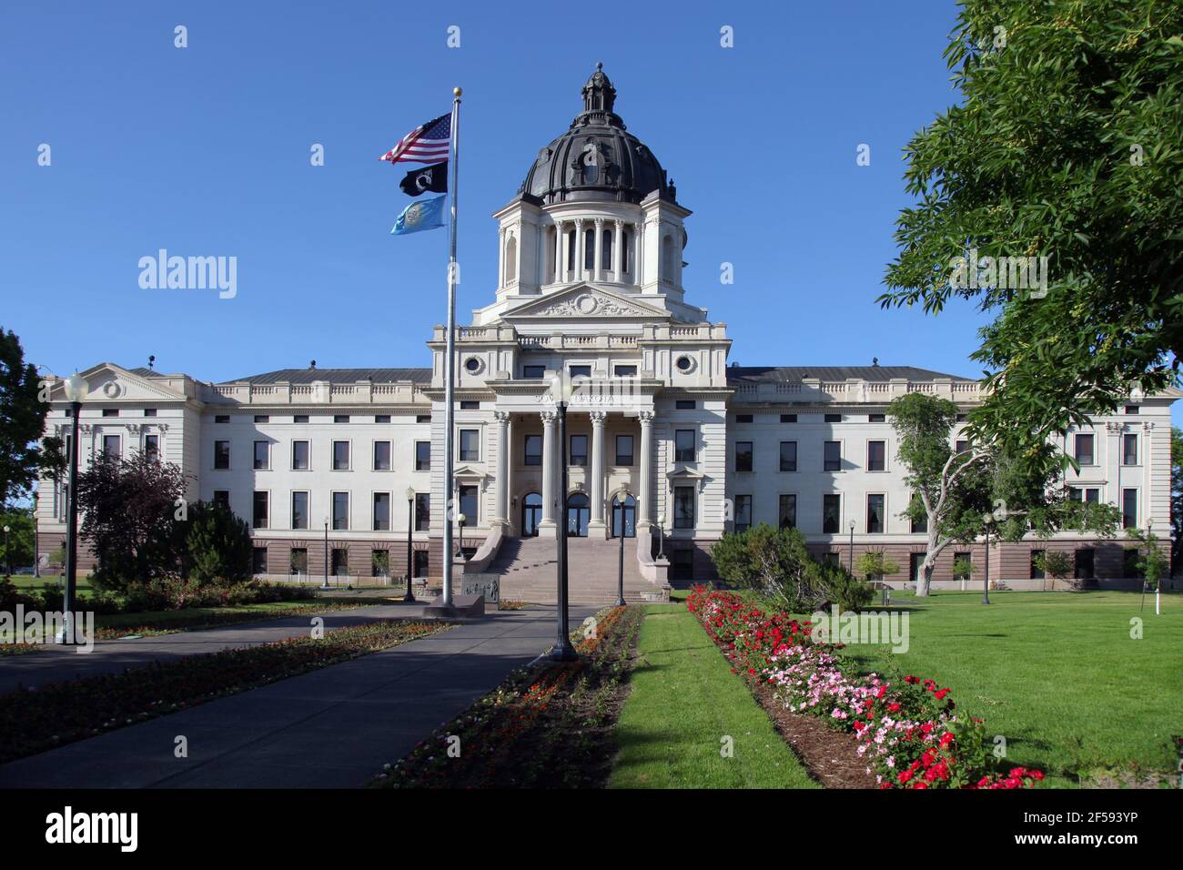 geography / travel, USA, South Dakota, Pierre, State Capitol, Additional-Rights-Clearance-Info-Not-Available Stock Photo