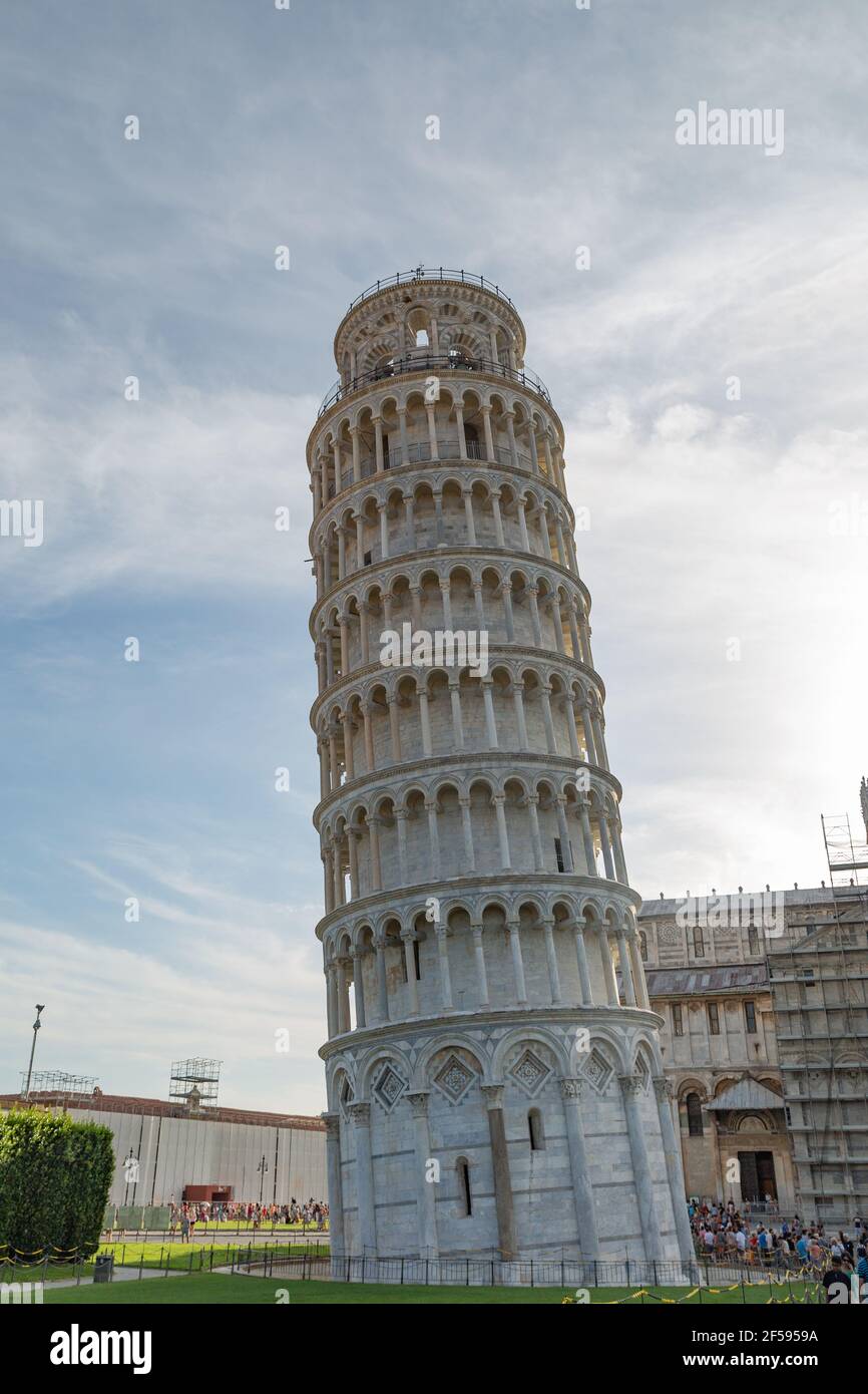 Leaning Pisa Tower Tuscany Italy Stock Photo