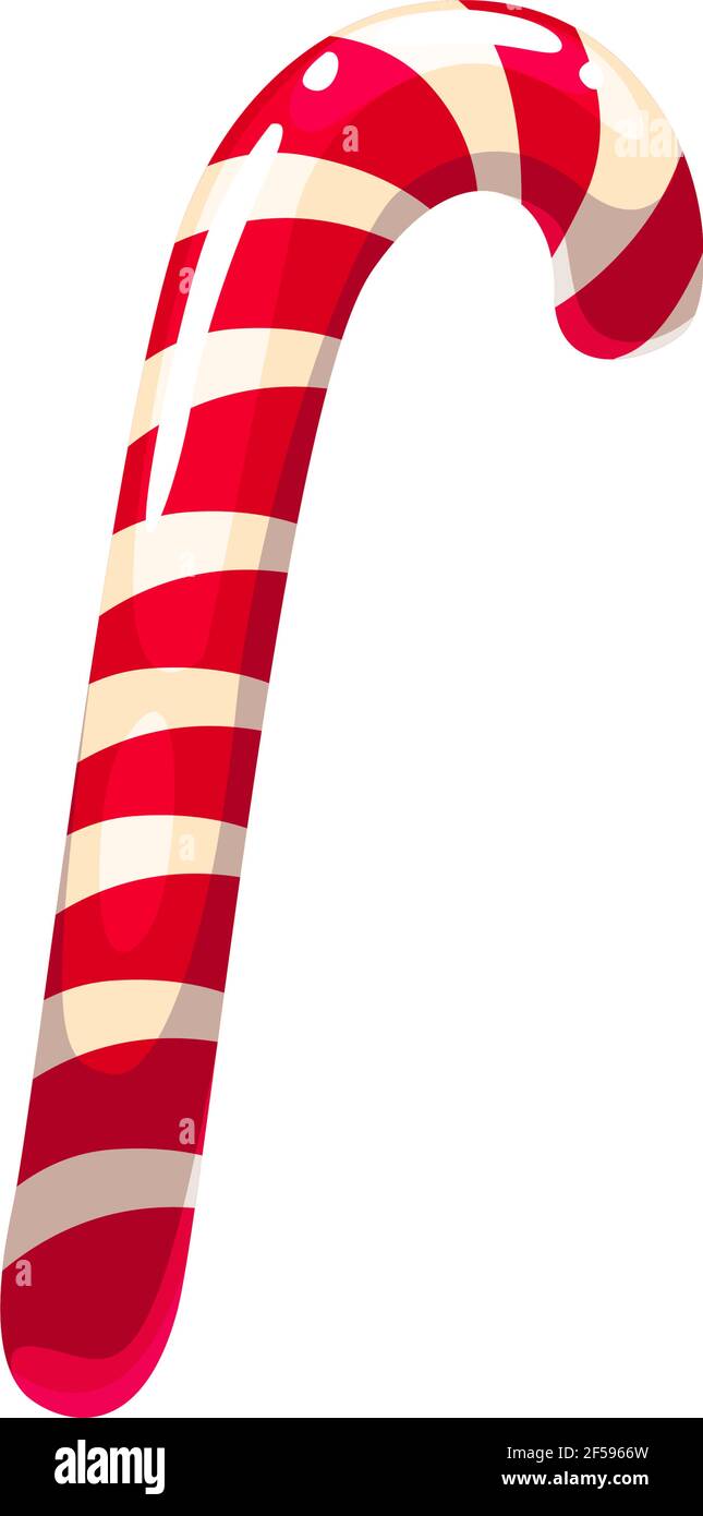 Spiral andycane, holiday confection, candy icon Stock Vector Image