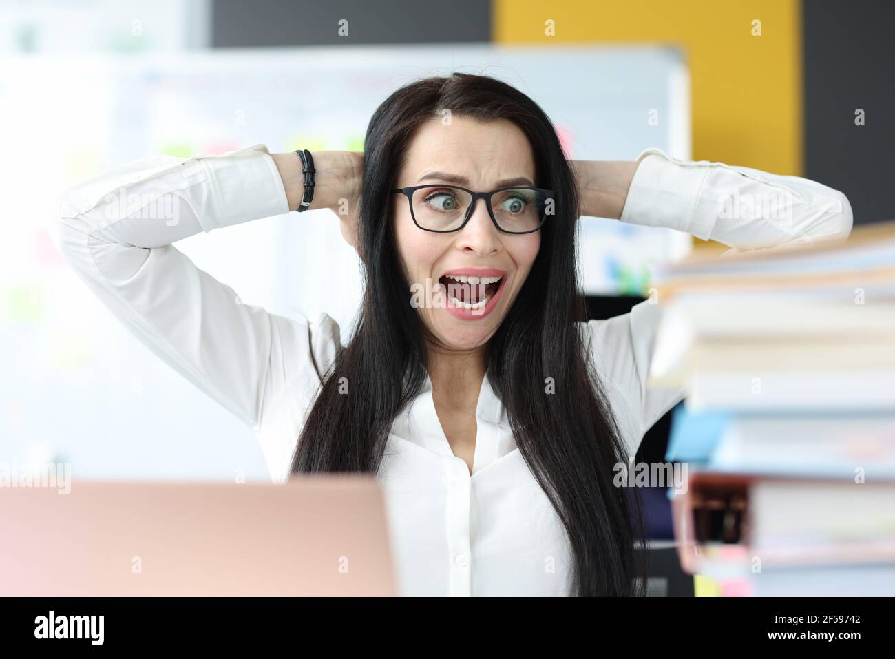 Pile of papers executive hi-res stock photography and images - Alamy