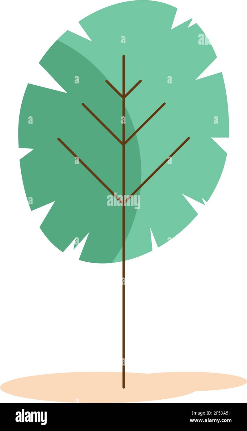 tree plant nature isolated icon Stock Vector Image & Art - Alamy