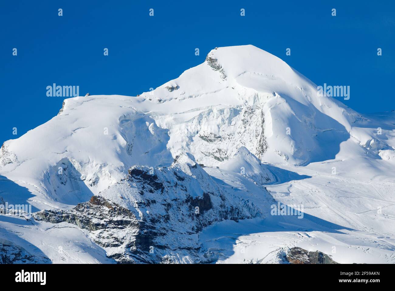 geography / travel, Switzerland, Allalinhorn- 4027m, Valais, Additional-Rights-Clearance-Info-Not-Available Stock Photo