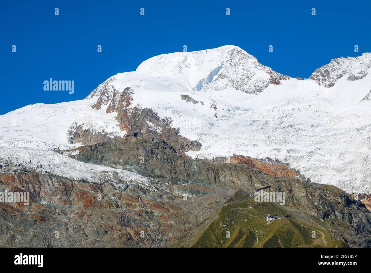geography / travel, Switzerland, Alphubel (peak), 4206m, Saas Fee ...