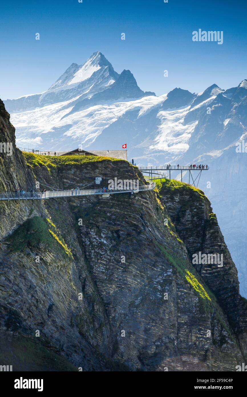geography / travel, Switzerland, Schreckhorn (peak), 4078 m, roof ridge