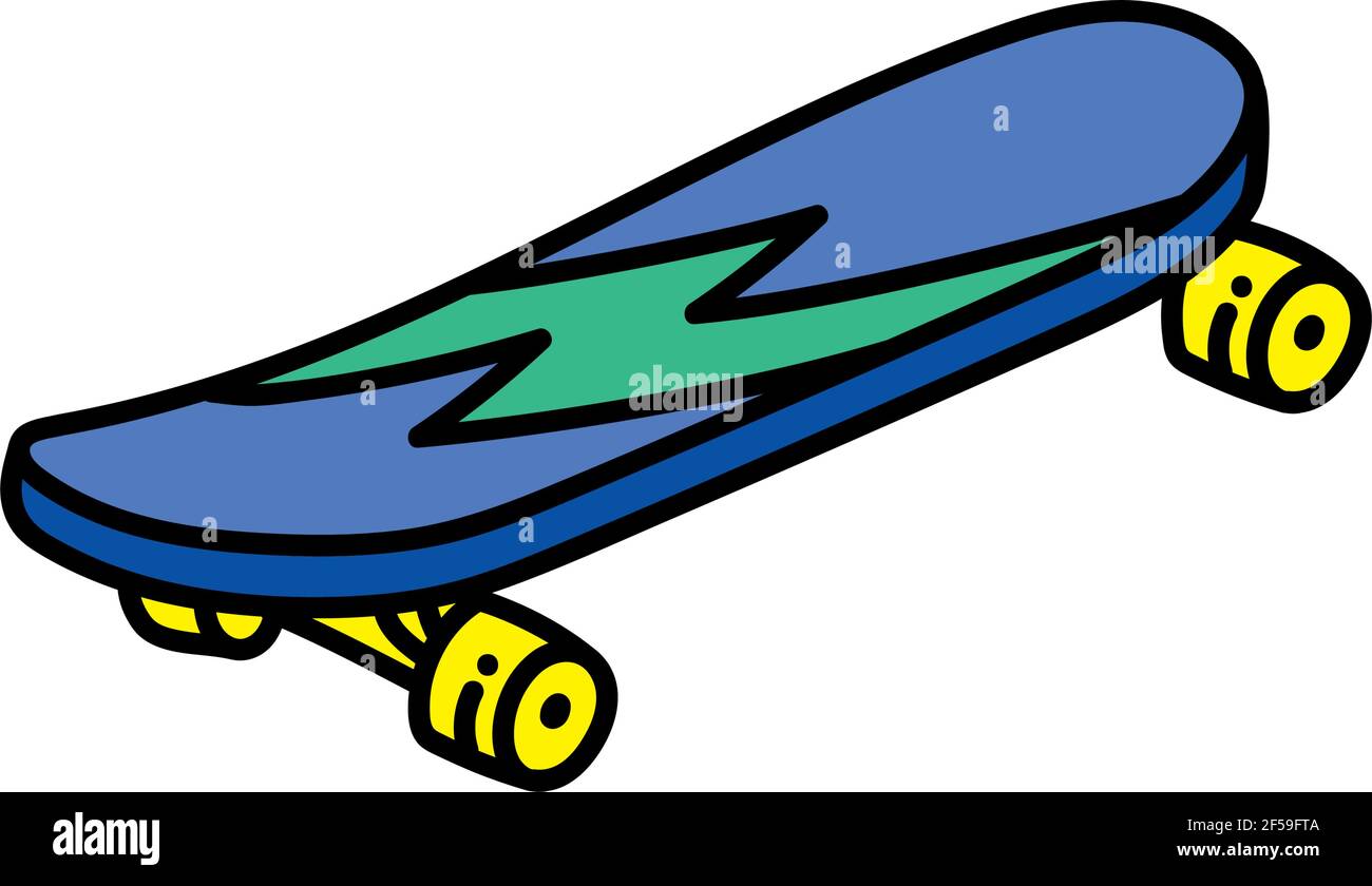 skateboard sport nineties style icon Stock Vector Image & Art - Alamy
