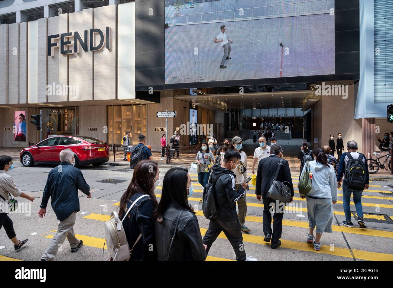 Fendi Store in Canton Road, Hong Kong, China Editorial Image