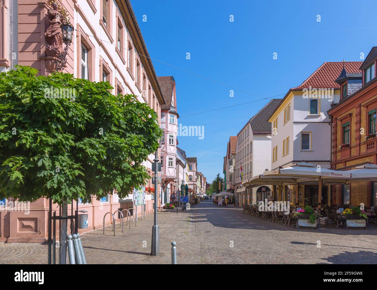 geography / travel, Germany, Karlstadt, market street, Additional-Rights-Clearance-Info-Not-Available Stock Photo