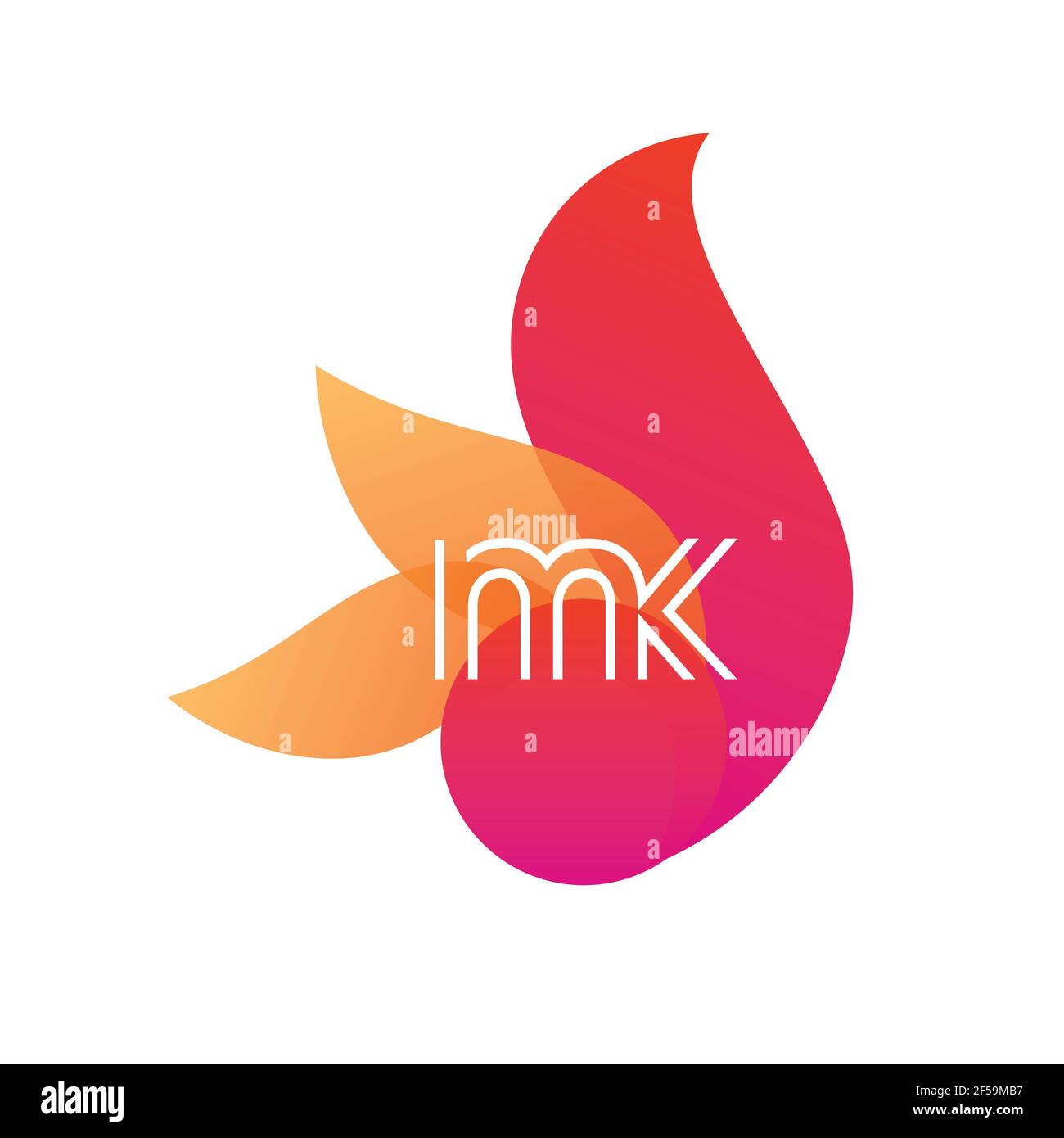 MK KM abstract vector logo monogram template Stock Photo - Alamy