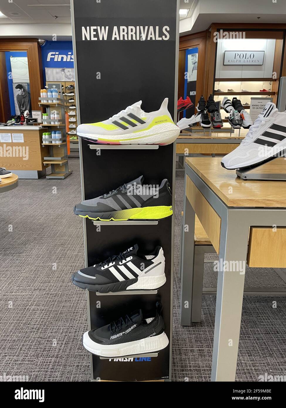 pandilla Convención saldar FRESNO, UNITED STATES - Mar 24, 2021: A photo of the New Arrivals of Adidas  Shoes for Men March 24, 2021 Stock Photo - Alamy