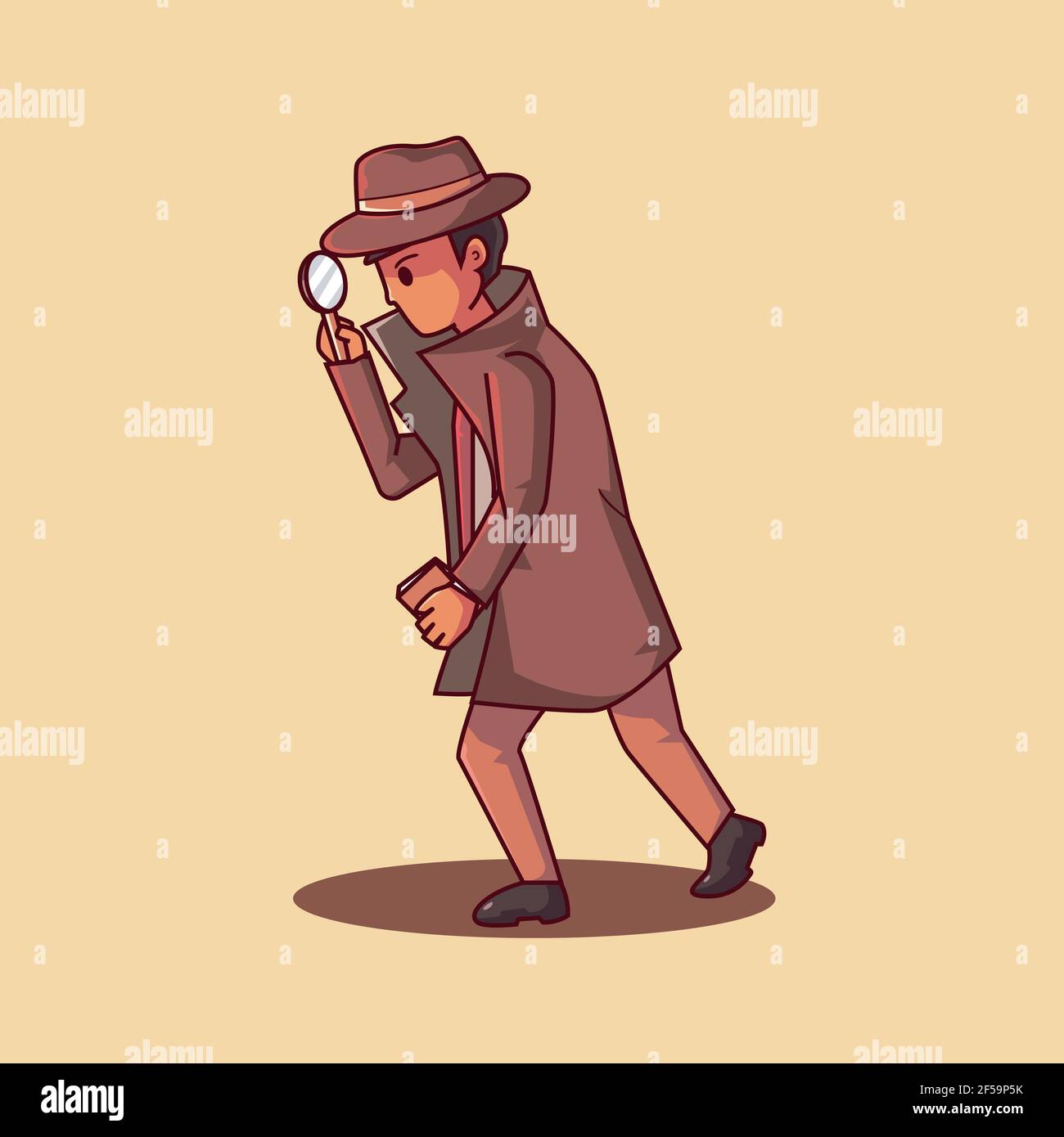 Detective Cartoon High Resolution Stock Photography And Images Alamy