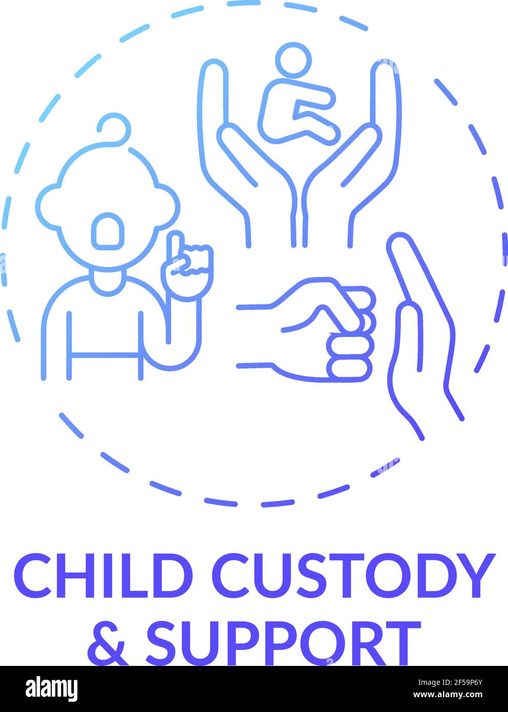 Child custody and support concept icon Stock Vector Image & Art Alamy
