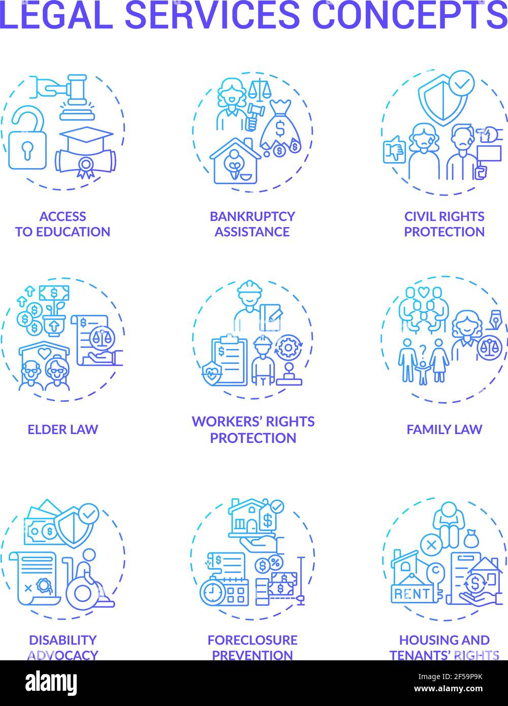 Lawyer services isolated concept Cut Out Stock Images \u0026 Pictures - Alamy