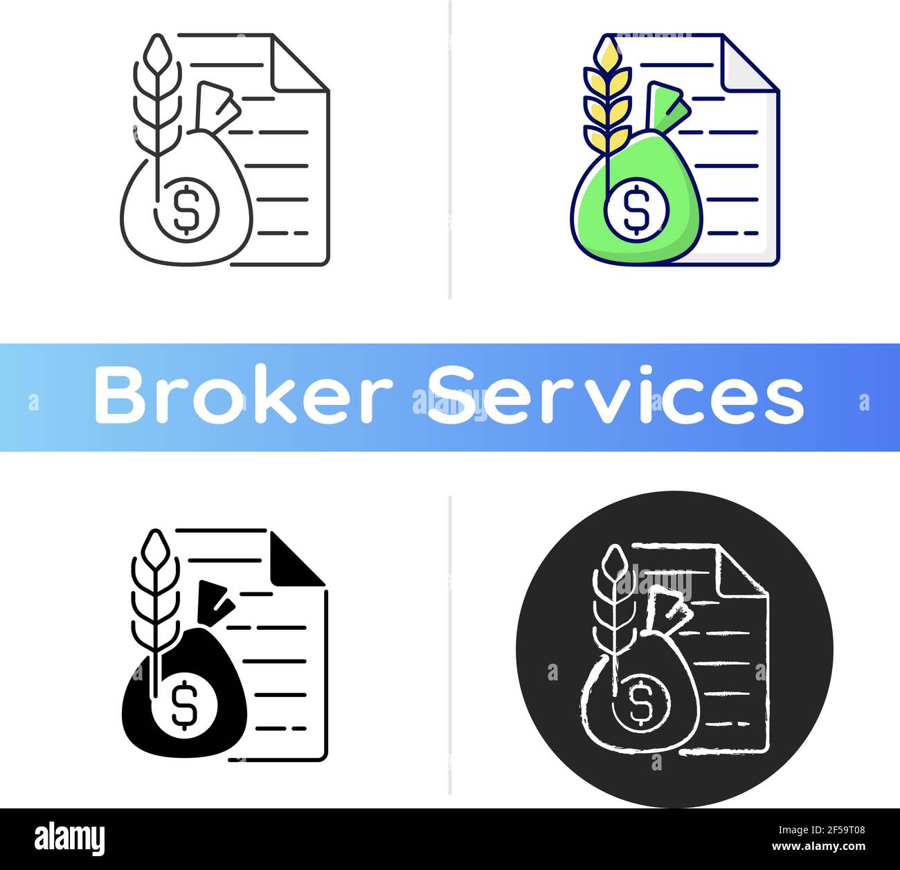 Commodity broker icon Stock Vector
