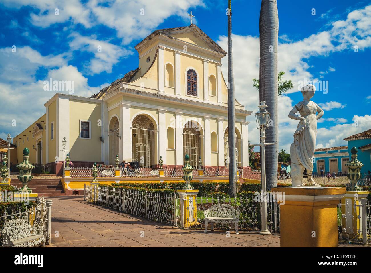 Church of the Holy Trinity, Iglesia Parroquial de la Santisima Trinidad in cuba Stock Photo