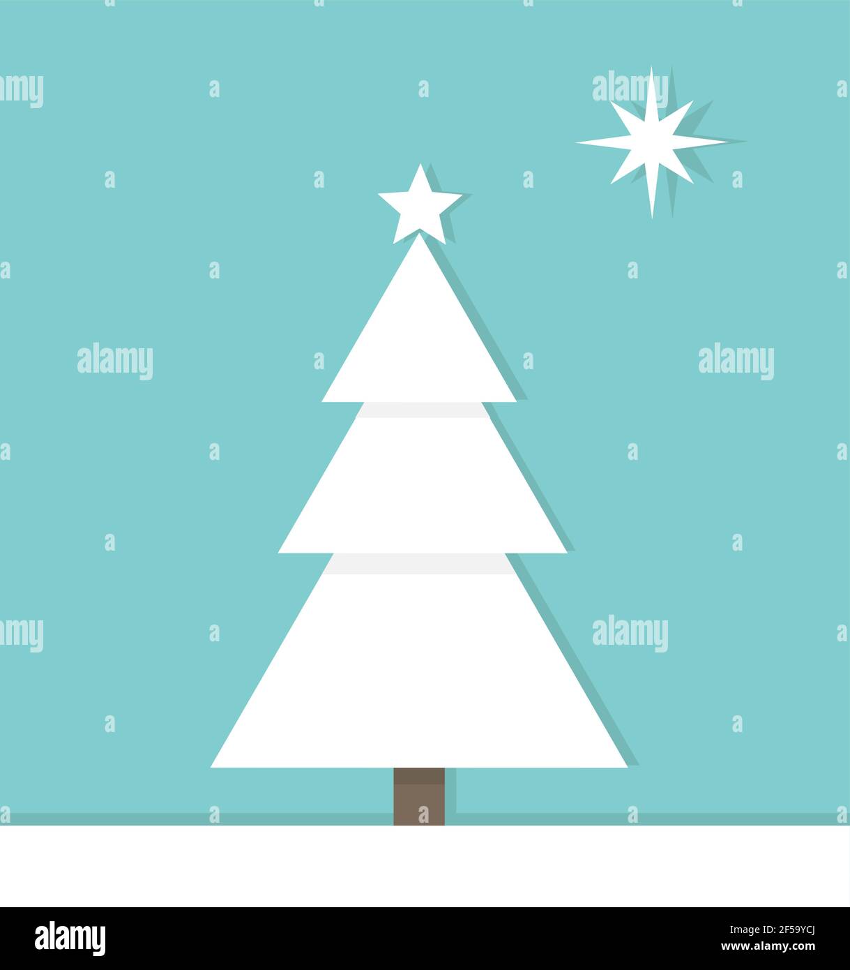Christmas tree card. Vector illustration Stock Vector Image & Art - Alamy