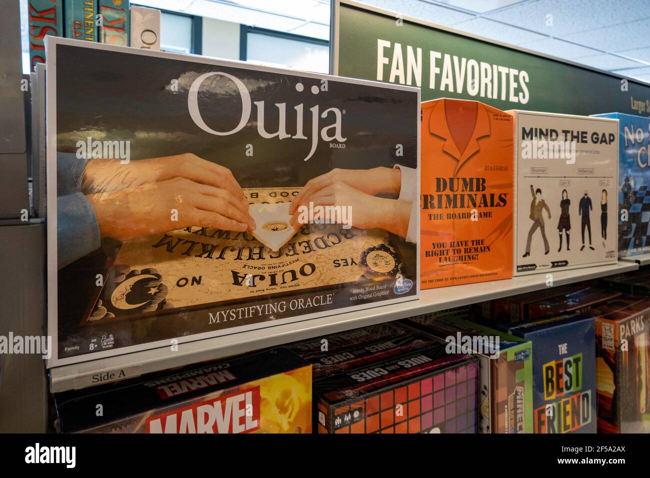 Barnes & Noble Booksellers Game Section, NYC, USA Stock Photo