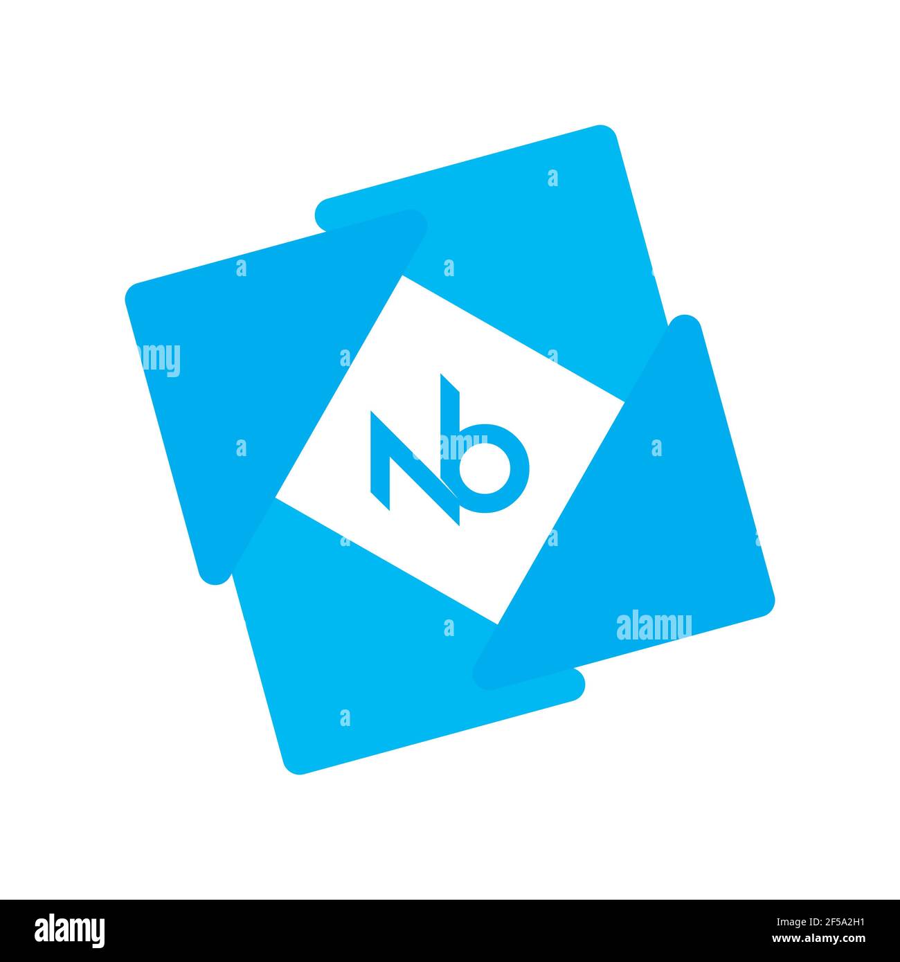 Professional Innovative Initial NB logo and BN logo. Letter BN NB Minimal elegant Monogram. Premium Business Artistic Alphabet symbol and sign Stock Photo