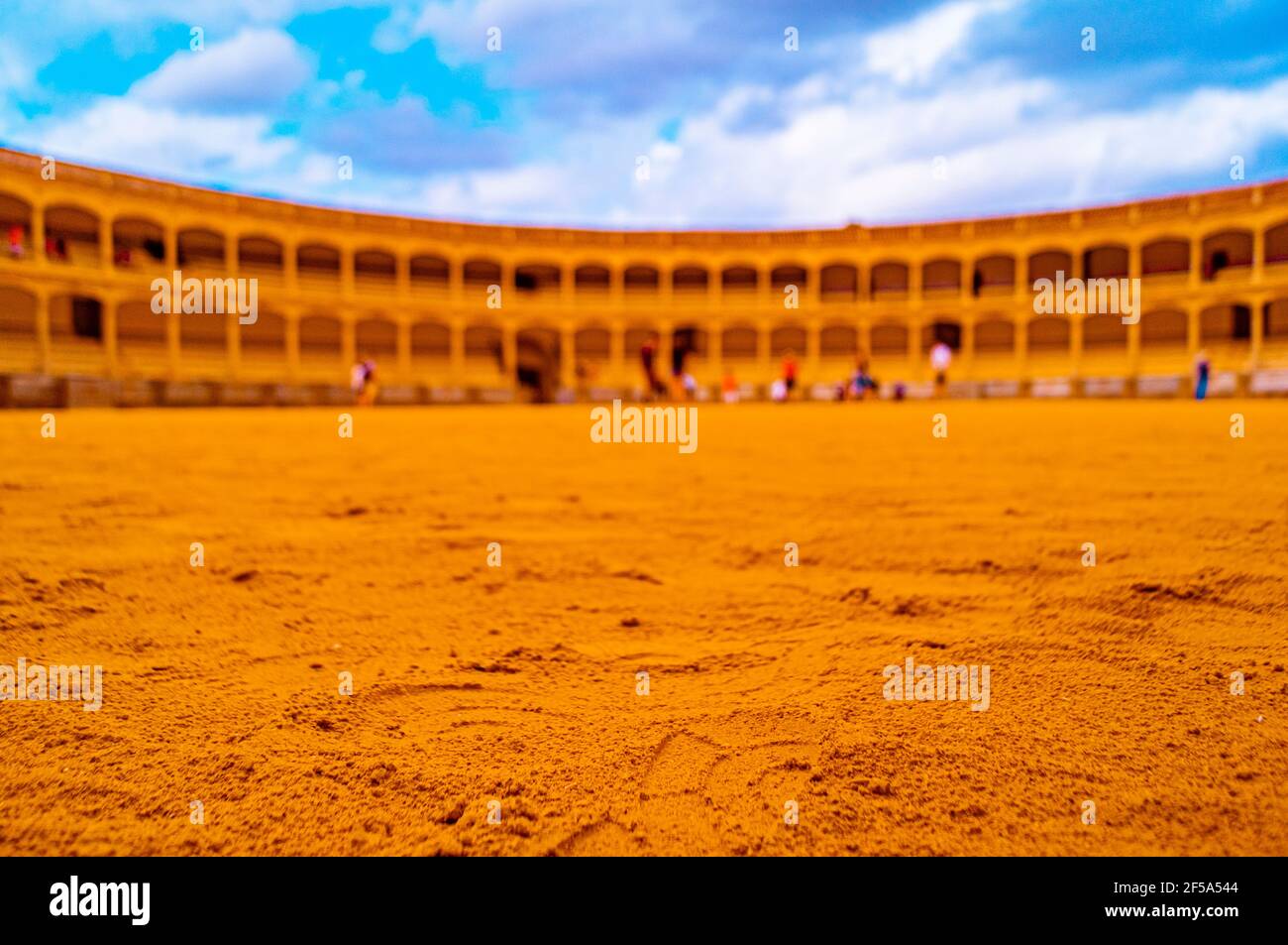 Bull arena in the Spanish town of Ronda Stock Photo Alamy