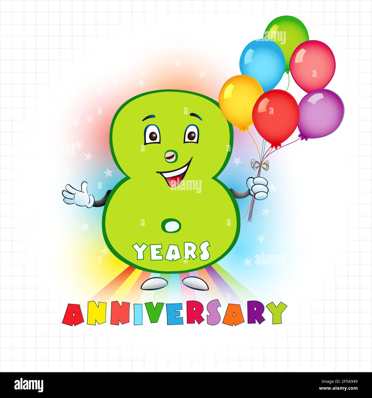 Eight years old animated logotype. 8 anniversary funny logo. Kids birthday colored card with personified digit, many bright celebrating congratulating Stock Vector Image & Art - Alamy Eight years old animated logotype. 8 anniversary funny logo. Kids birthday colored card with personified digit, many bright celebrating congratulating Stock Vector Image & Art - Alamy