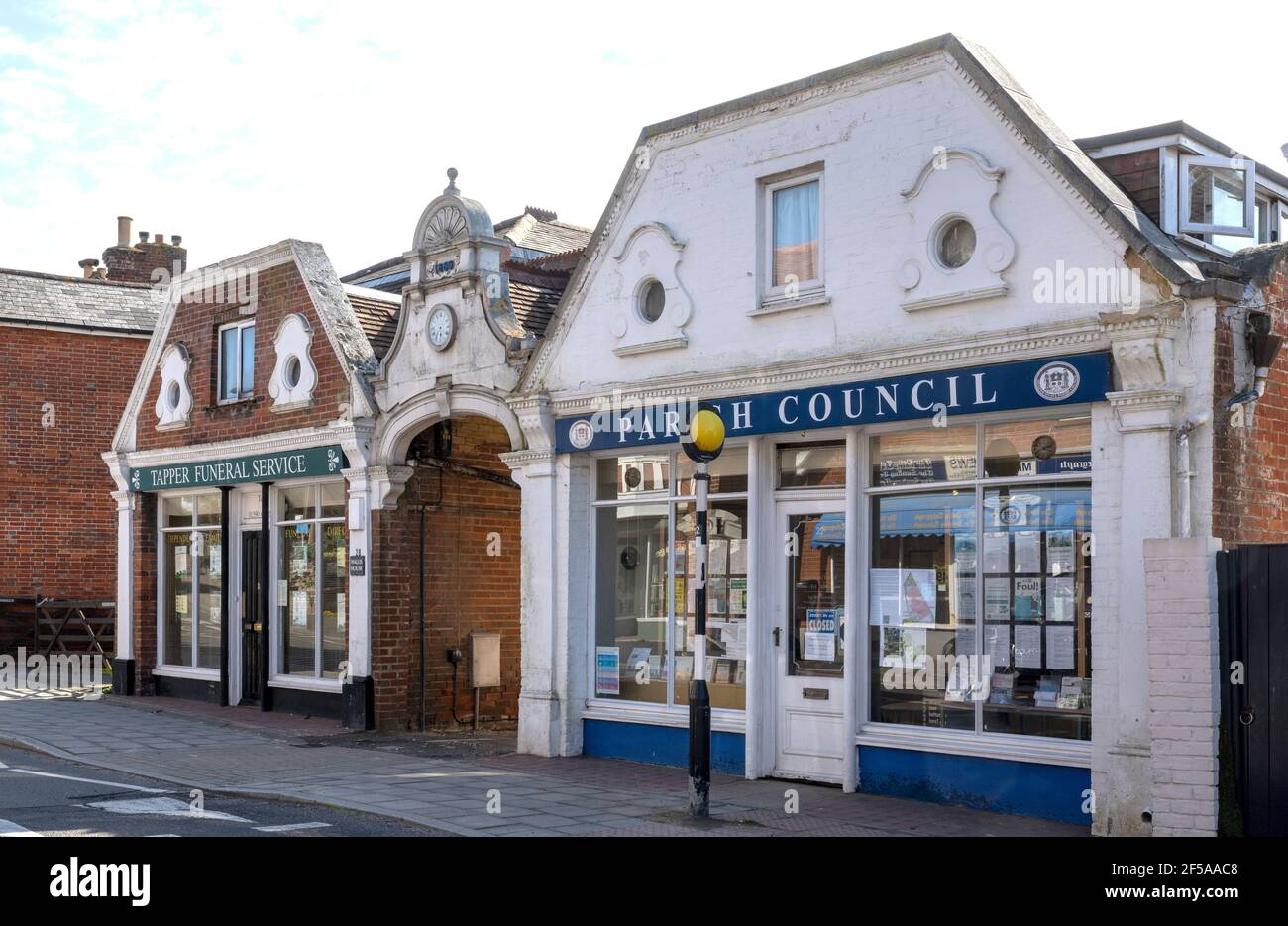 Parish Council offices, High Street, Milford-on-Sea, New Forest, Hampshire, England, UK Stock Photo