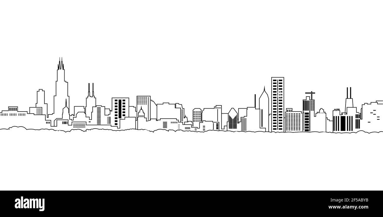 City landscape, icon, vector illustration isolated on white background ...