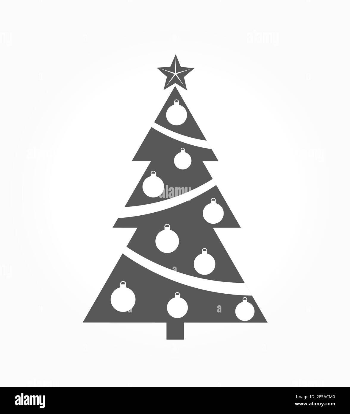 Christmas tree icon. Vector illustration Stock Vector Image & Art - Alamy