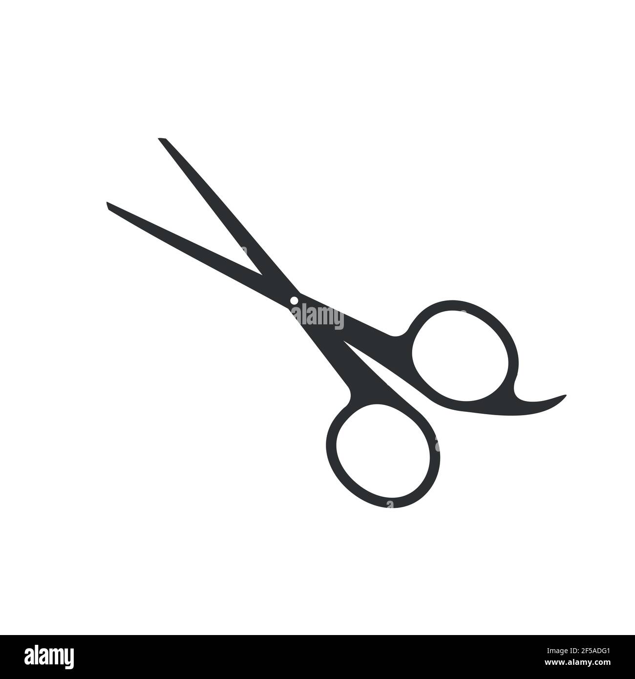 Scissors icon isolated on a white background. Scissors symbol for