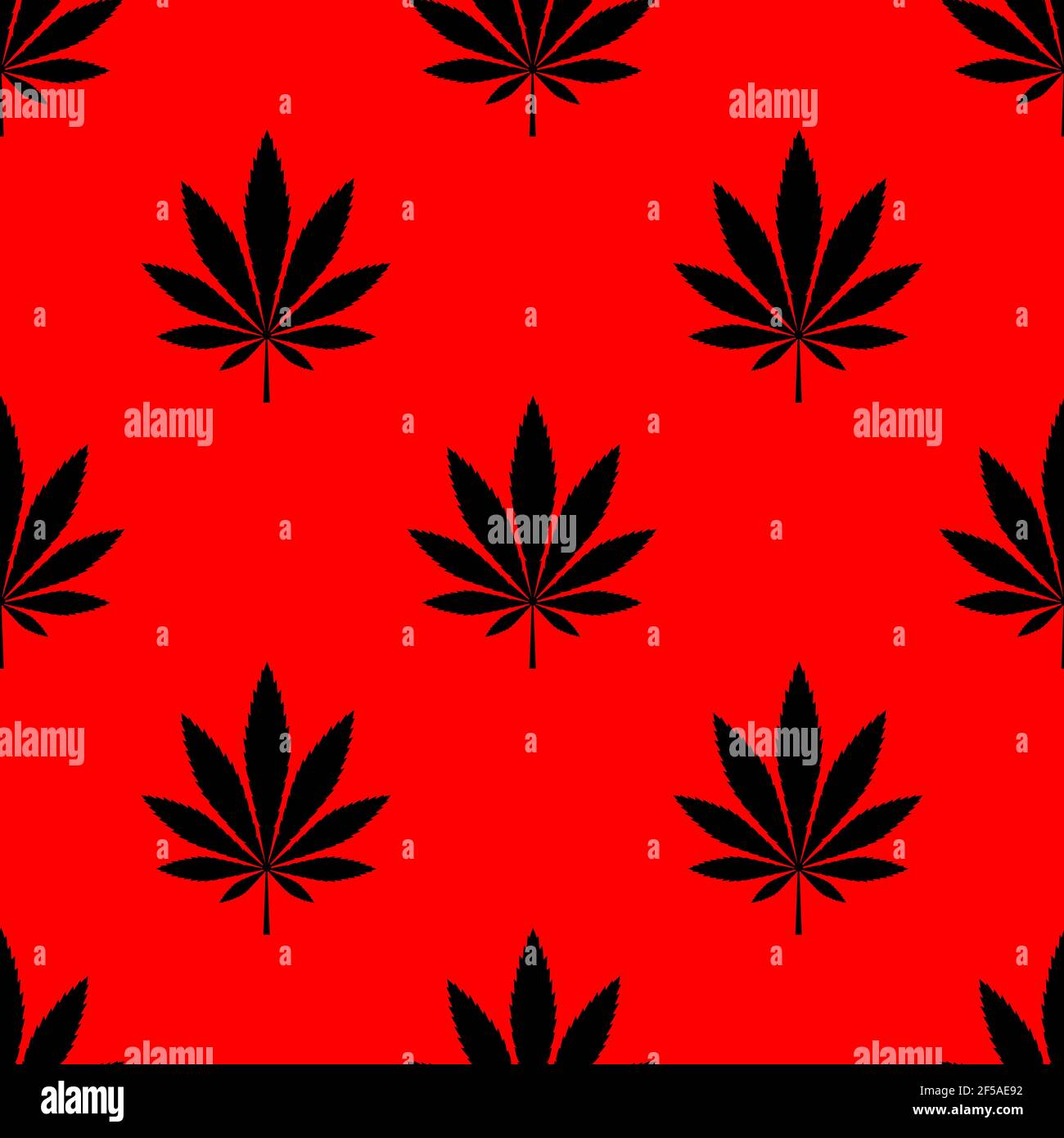 Cannabis vector illustration. Minimalist seamless pattern. Wrapping