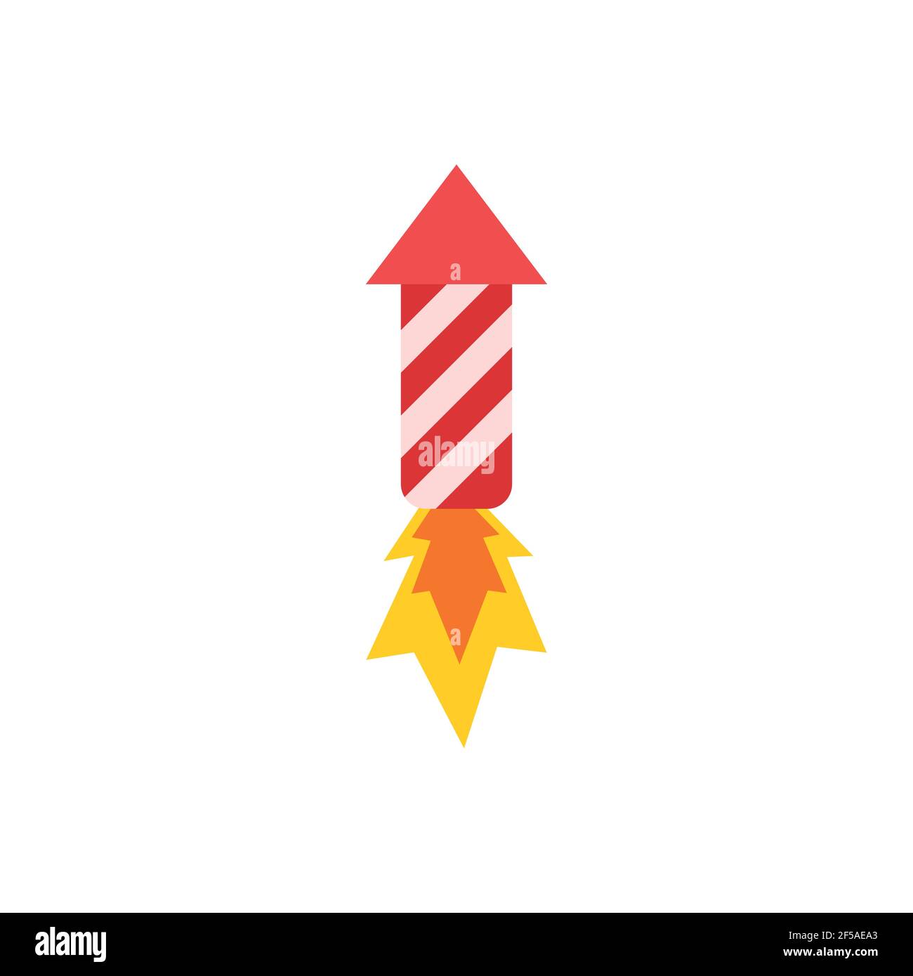 Colorful fireworks on a white background. Vector illustration. Stock Vector
