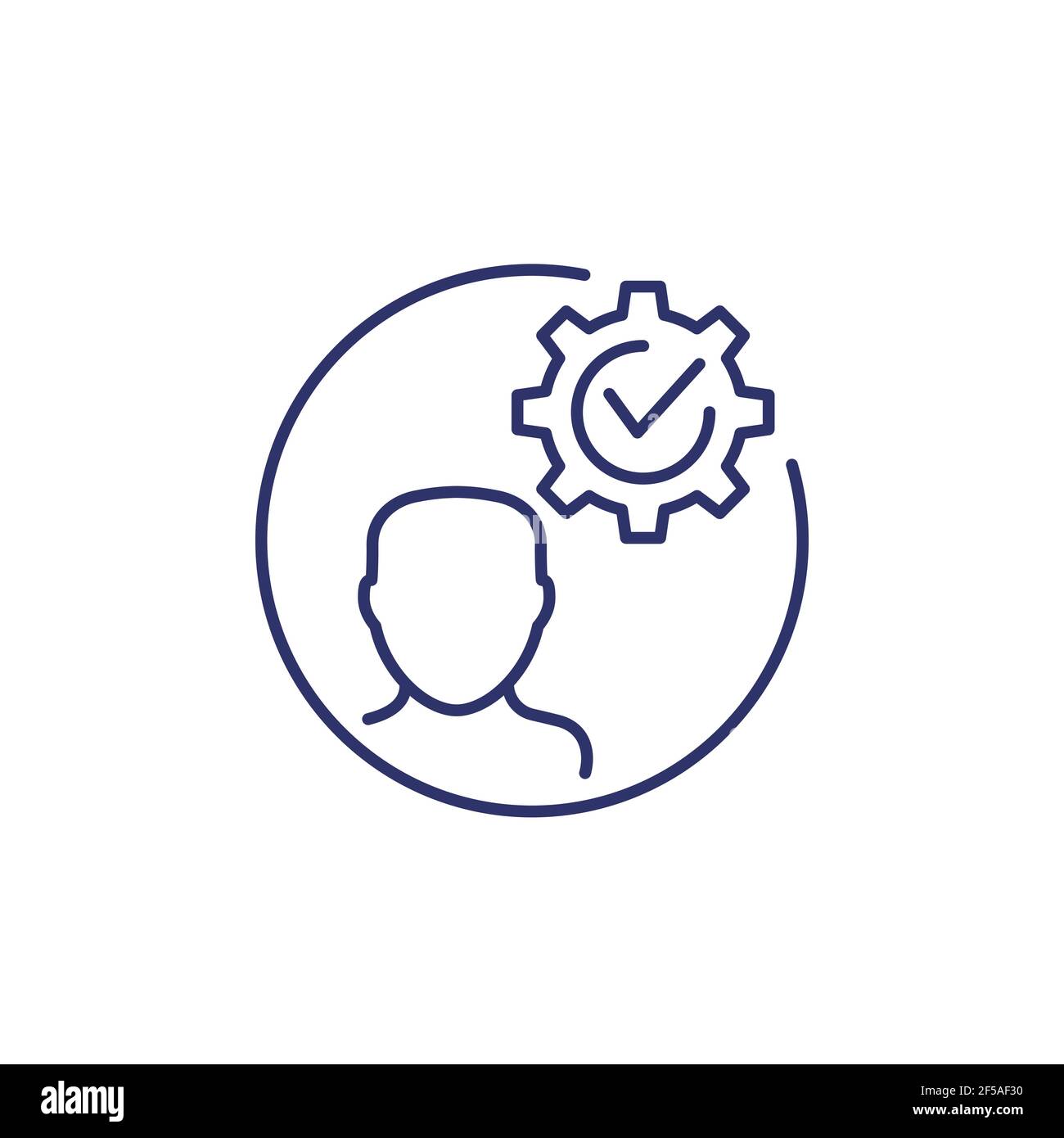 Human resources gear icon hi-res stock photography and images - Alamy