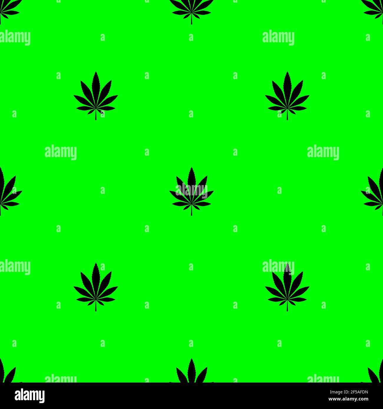 Texture cannabis seamless vector background, wallpaper  pattern.Vector illustration Stock Vector