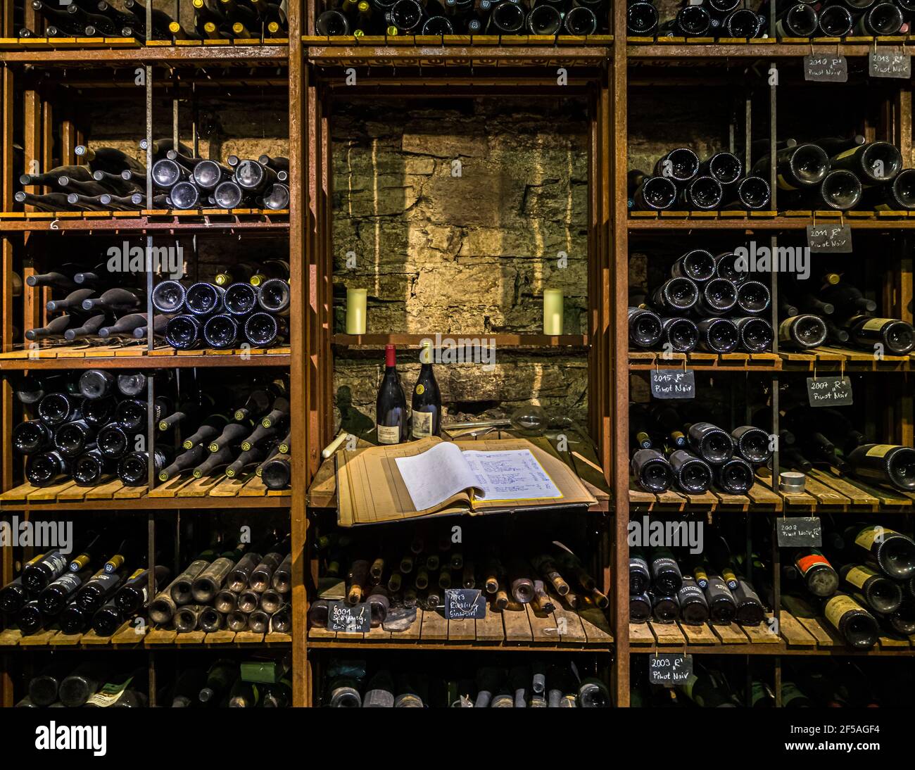 Wine cellar of the oldest wine cooperative in the world in Mayschoß, Germany before the 2021