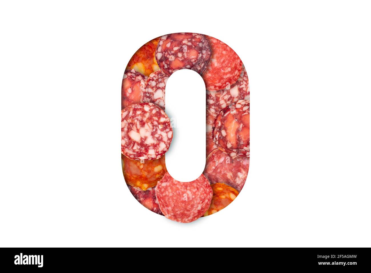 Sausage alphabet isolated on white background. Latin Food alphabet ...