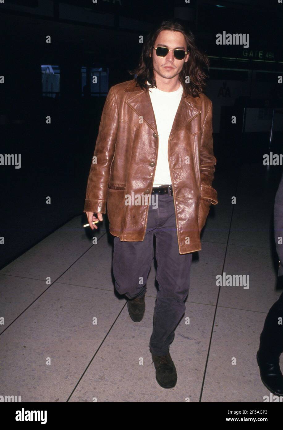 LOS ANGELES - APRIL 26: Actor Johnny Depp on April 26, 1993 arrives at ...