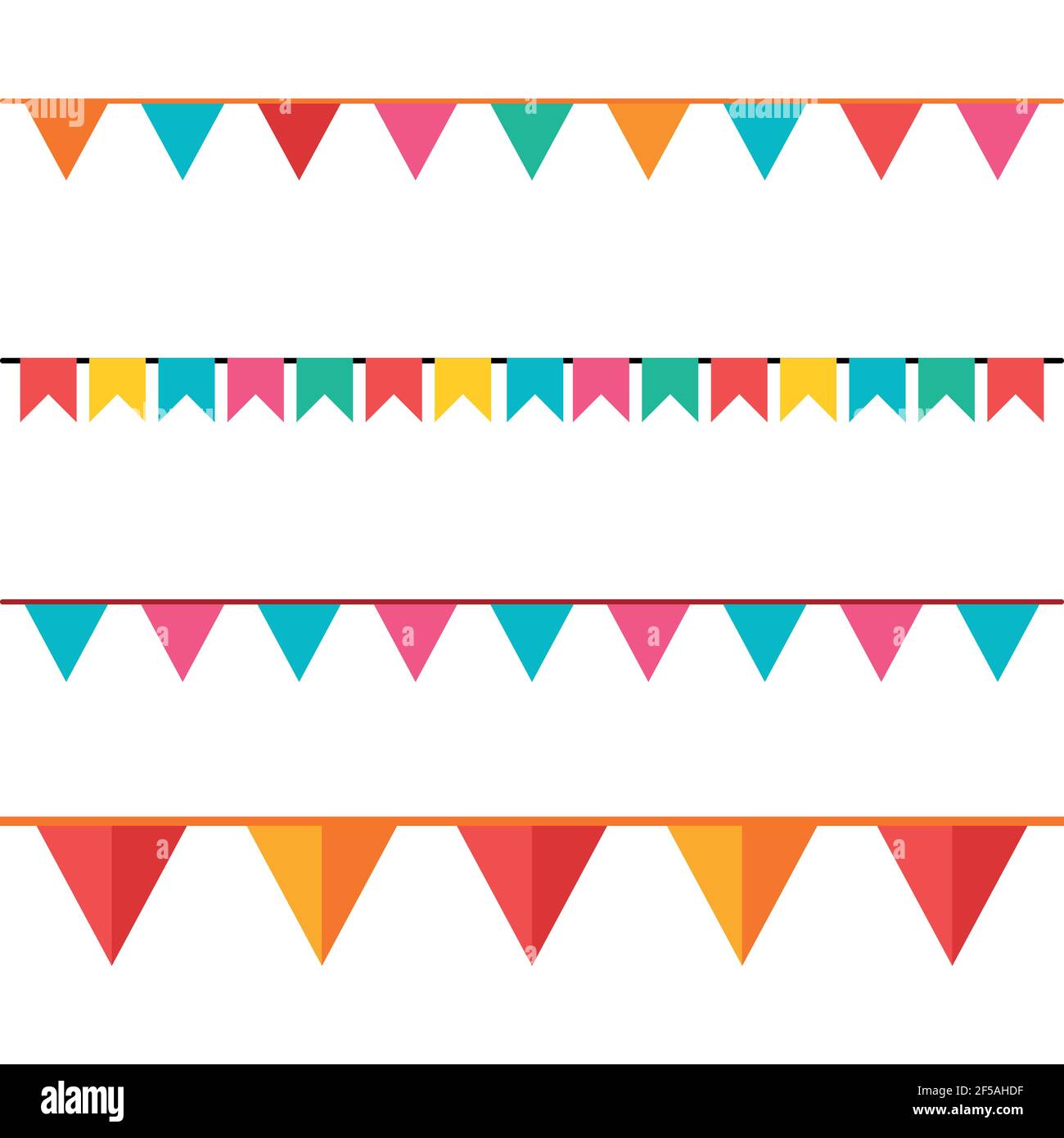 Party Background with Flags Vector Illustration. EPS 10. Stock Vector