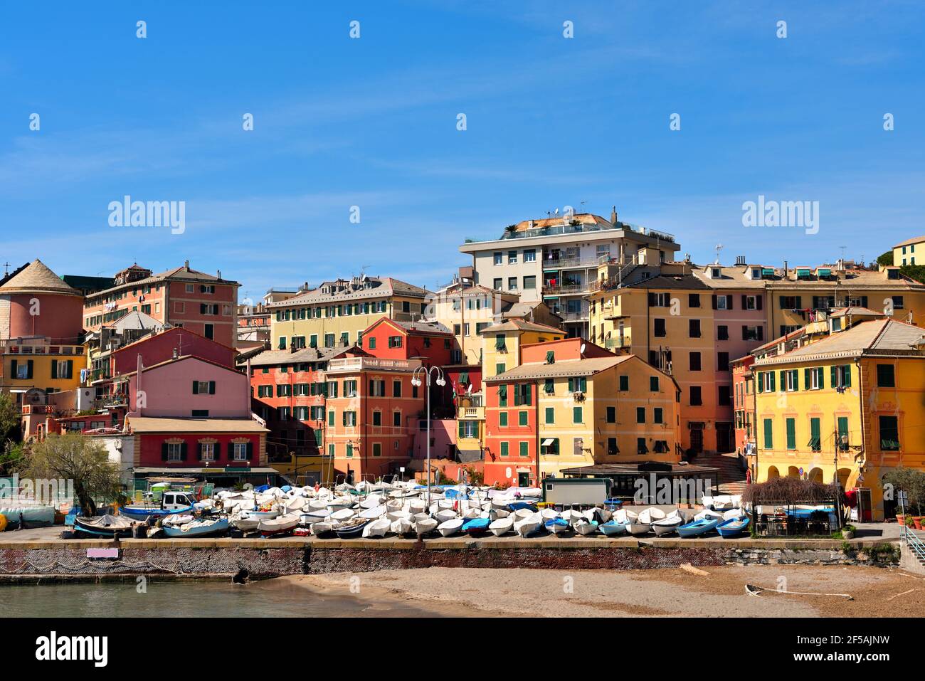 the village of Genoa nervi Italy Stock Photo Alamy