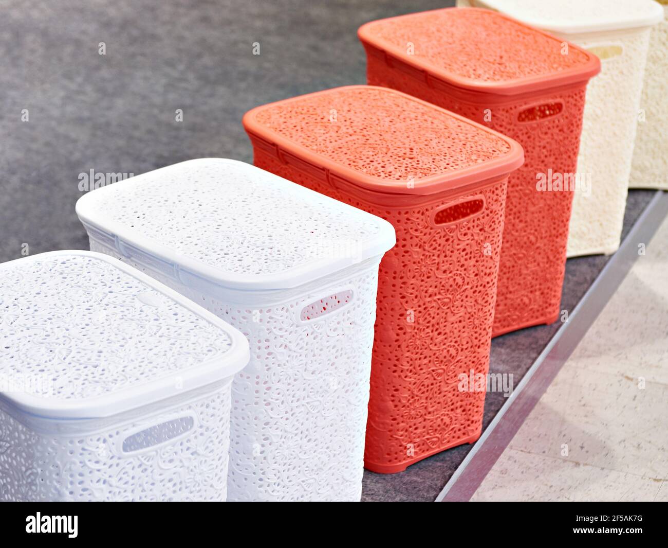 Plastic storage baskets hi-res stock photography and images - Alamy