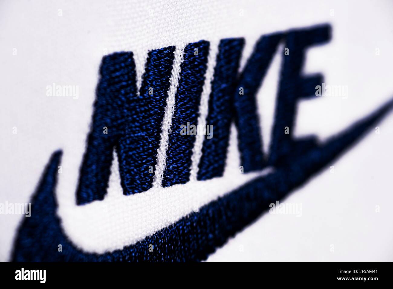 Close up of Nike Swoosh Stock Photo - Alamy