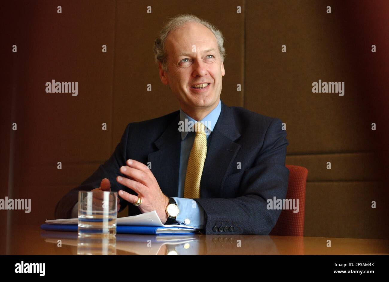 Fund Manager for Fidelity Investments Anthony Bolton.23 April 2002 Stock Photo