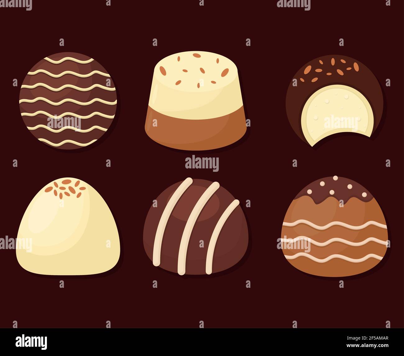 sweet chocolate set Stock Vector Image & Art Alamy