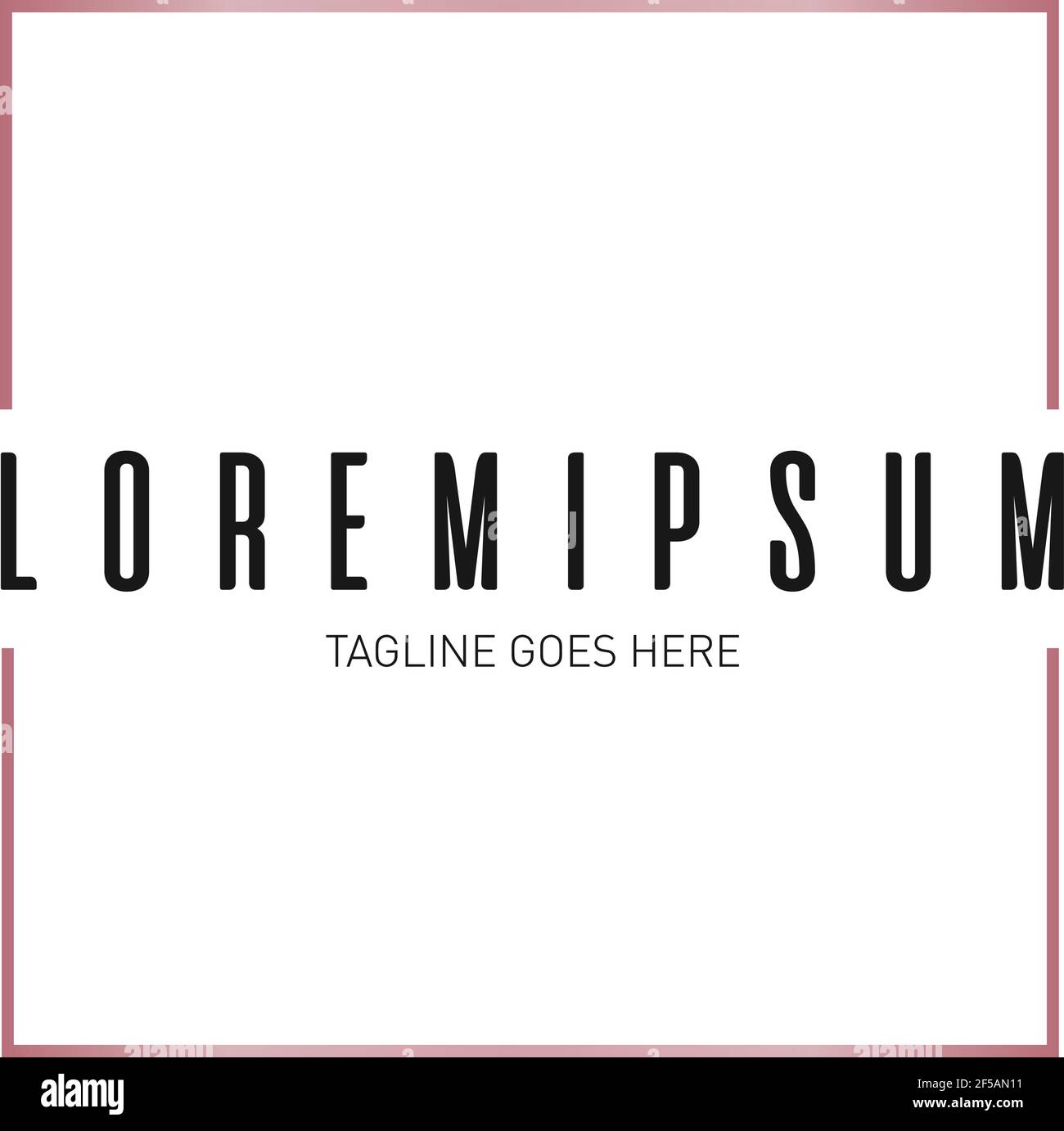 Rose Gold Feminine Logo Stock Vector Image & Art Alamy