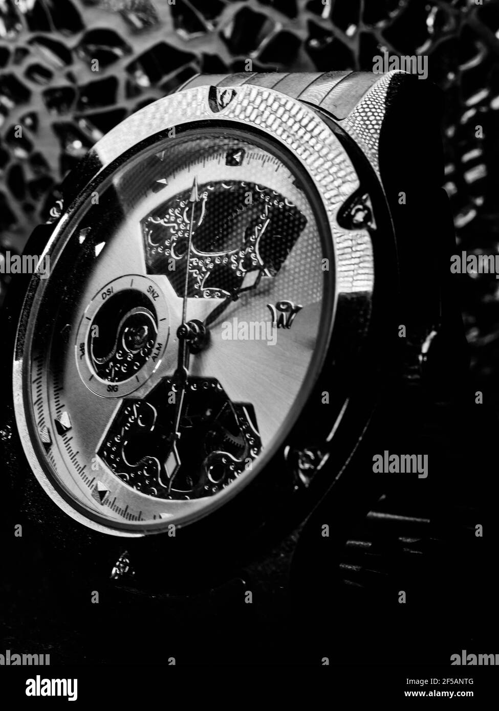 luxury watch isolated on a black background Stock Photo Alamy