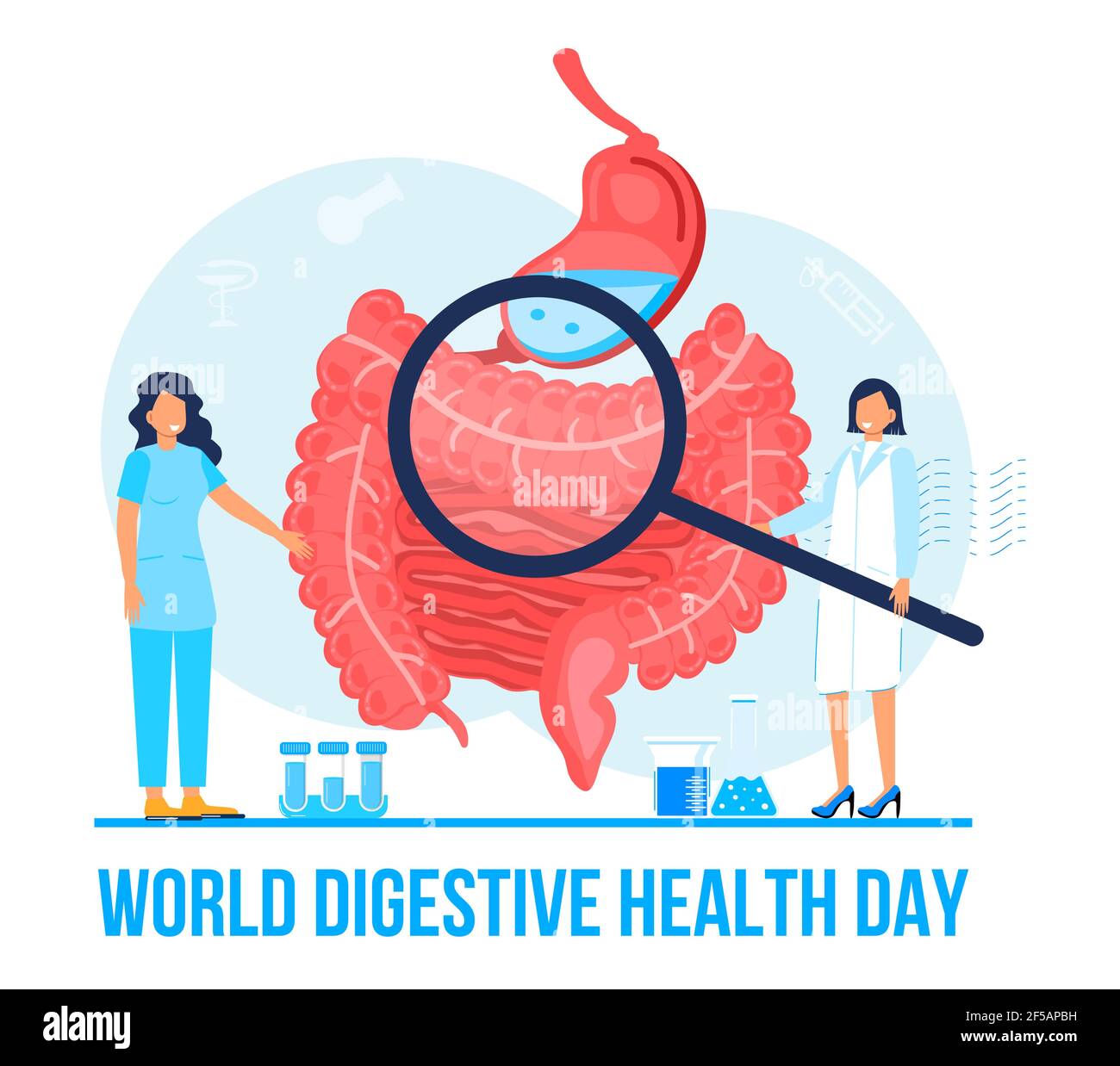 World digestive day is celebrated in 29 May. Intestine probiotic